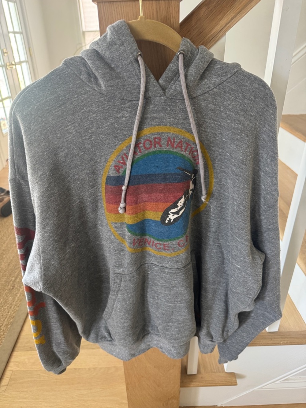 Aviator Nation Size Small Women’s Venice Gray Hoodie Sweatshirt
